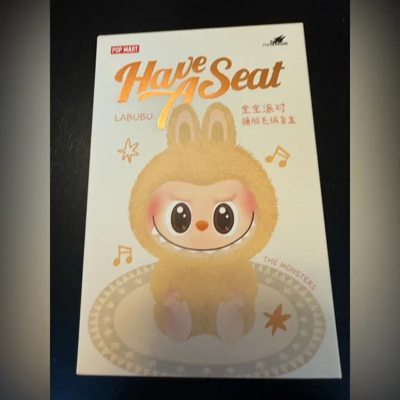 100% Authentic Hehe Labubu New Have A Seat Pop Mart - Picture 3 of 8
